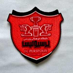 Red Flock And Tatami Fabric Patches Sports Badges Iron On Sew On Patches for Garments Sportswear Uniforms
