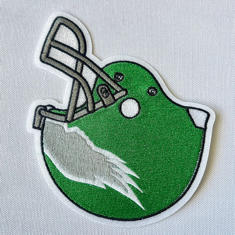 Green Pattern Design Embroidery Patch for Baseball Cap Logo