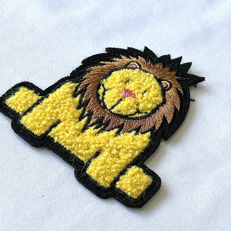 Colorful Lion Cartoon Pattern Embroidery Patch for Children's Hat Decoration