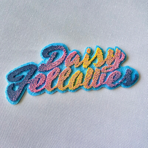 Custom Multicolour Embroidery Letter Heat Transfer Patch 