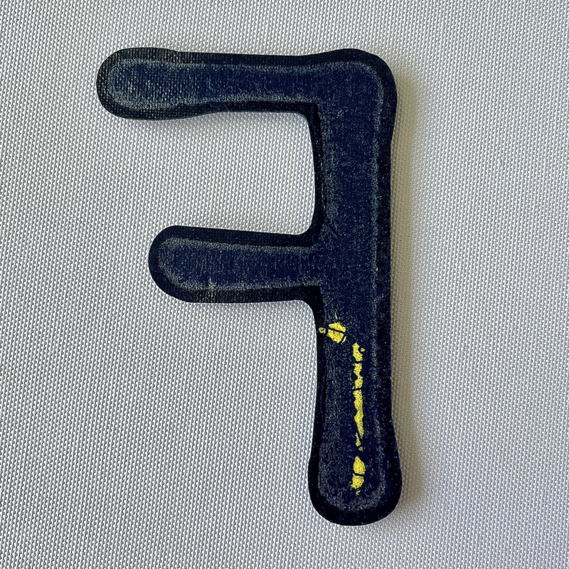 Letter Design Embroidery Patch for T-shirt Combination