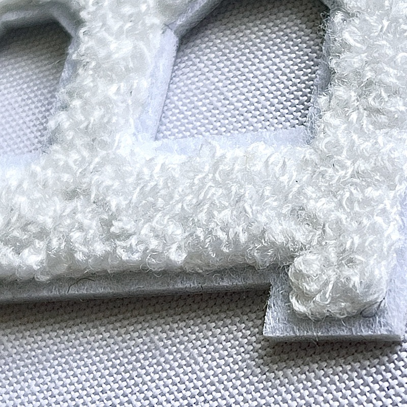 White Letter Design Embroidery Patch for Hat Logo