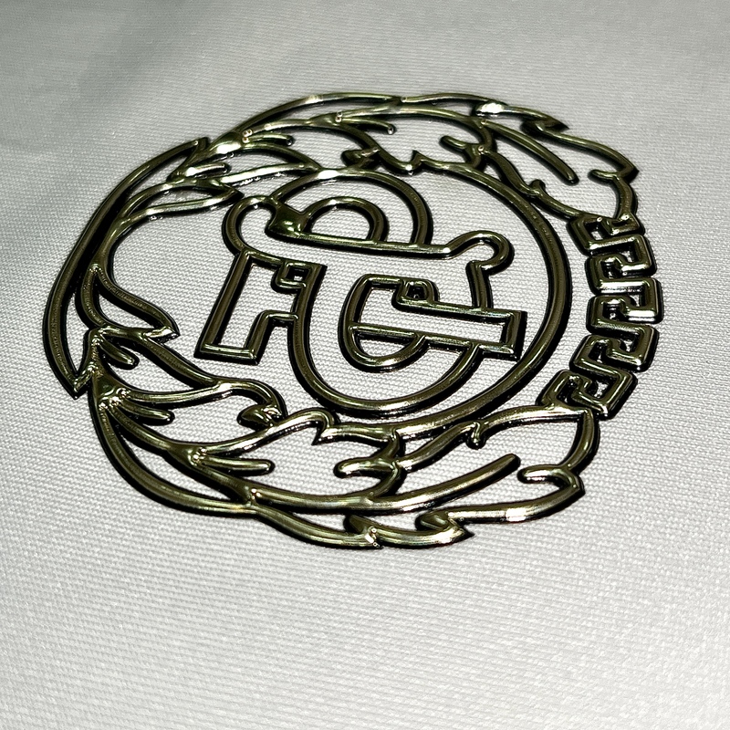 3D Metallic Raised Iron-on TPU Patch for Baseball Cap Logo