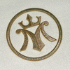 Customization Metallic Golden Textured Iron-on TPU Patches 