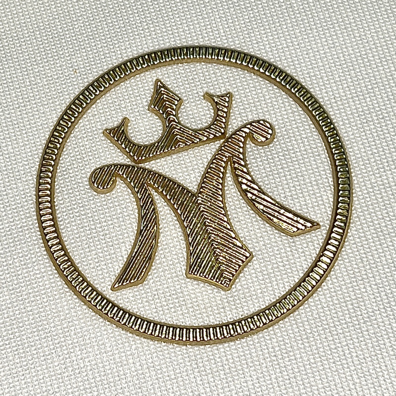 Customization Metallic Golden Textured Iron-on TPU Patches 