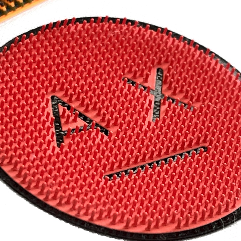 Custom Red Expression Letter Brush Silicone Heat Transfers for Ball Clothing Accessories