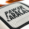 Black And White Cool Brush Silicone Patches for Trendy Shoes