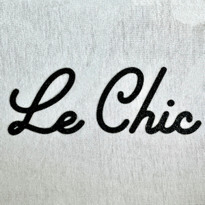 Black Letter Heat Transfer Caviar Logos Iron On Patches for Men's Clothing Design