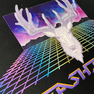 Rainbow Reflective Fanny Heat Transfer