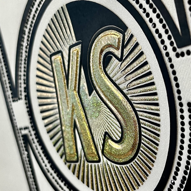 Golden Metallic High Density Letter Heat Transfer
