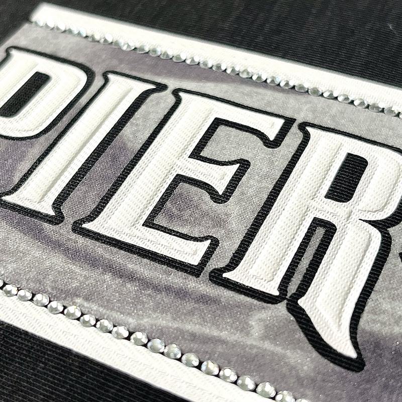 3D Custom Innovative HIgh-density Rhinestone Heat Transfer with for Fashionwear Garment