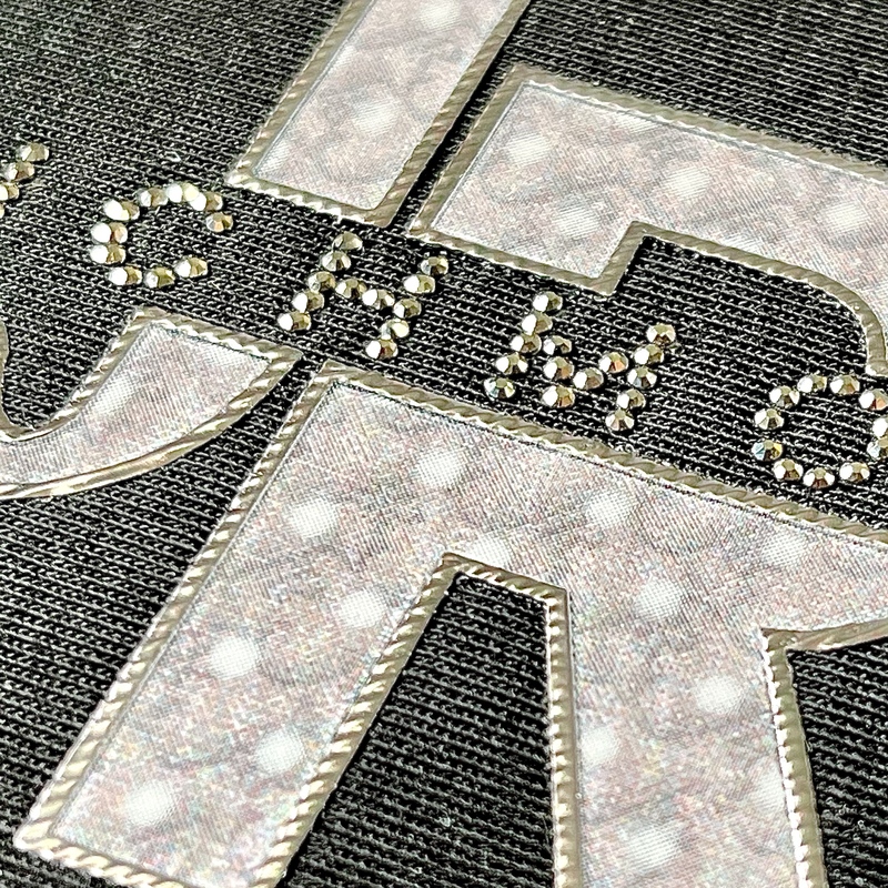 3D Custom Fashionable HIgh-density Rhinestone Heat Transfer with for Fashionwear Garment