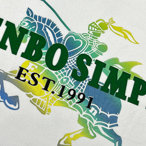 3D High Density Textured Letters with Gradient Golf Logo for Sportswear