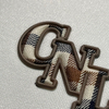 3D High Density Embroidery Textured Letter Logo TPU Iron-on Patch 