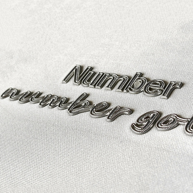 Metallic Silver Textured TPU Patch for Sportswear Logo Decoration