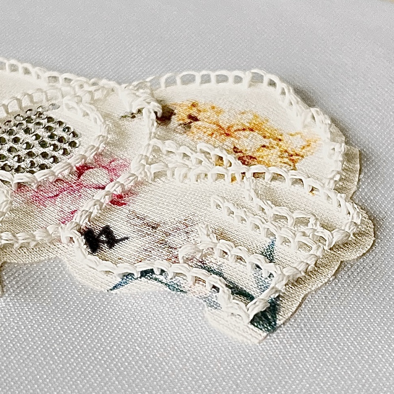 Multi-colour Kitten Embroidery Patch Heat Transfer