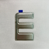 3D Silver Two-layer Heat Transfer Letter Logo Patch 