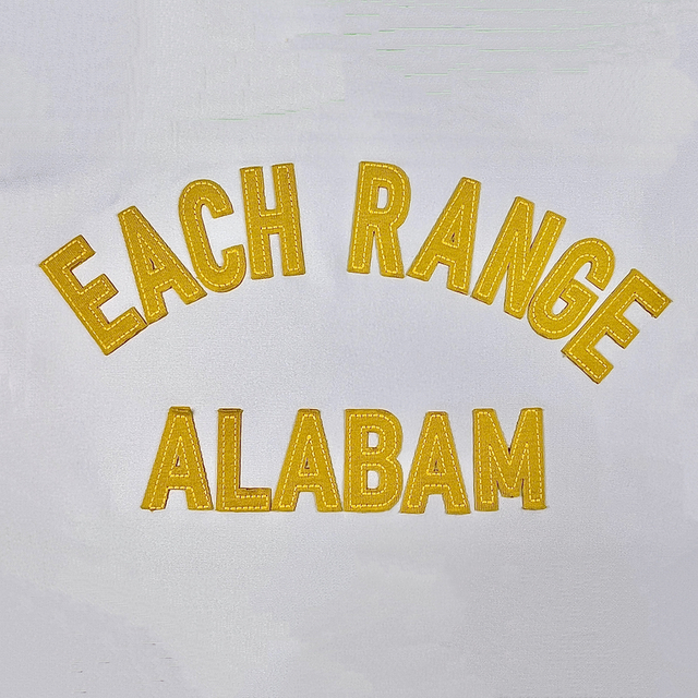 Yellow Fabric Patch Embroidery Patch Heat Transfer