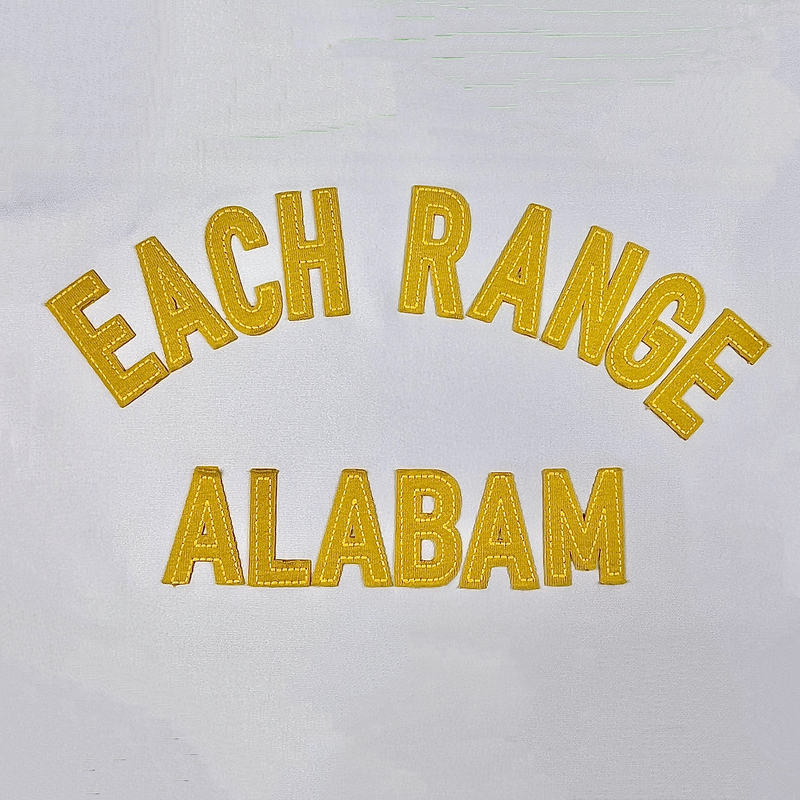Yellow Fabric Patch Embroidery Patch Heat Transfer