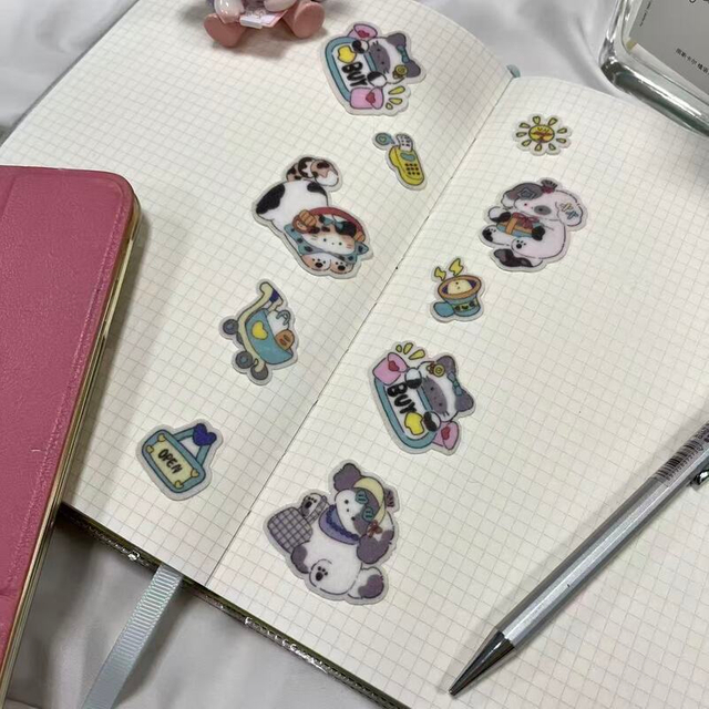 In-stock DIY Stick-on Cartoon Furry Stickers