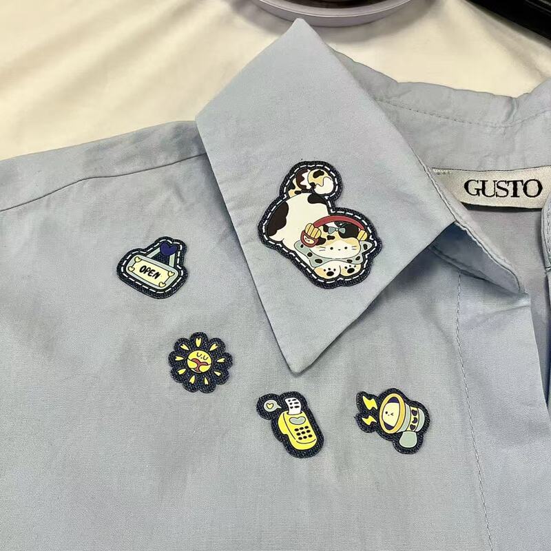 Customised DIY Iron-on and Stick-on Demin Stickers