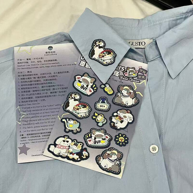 Customized DIY Iron-on and Stick-on Demin Decals