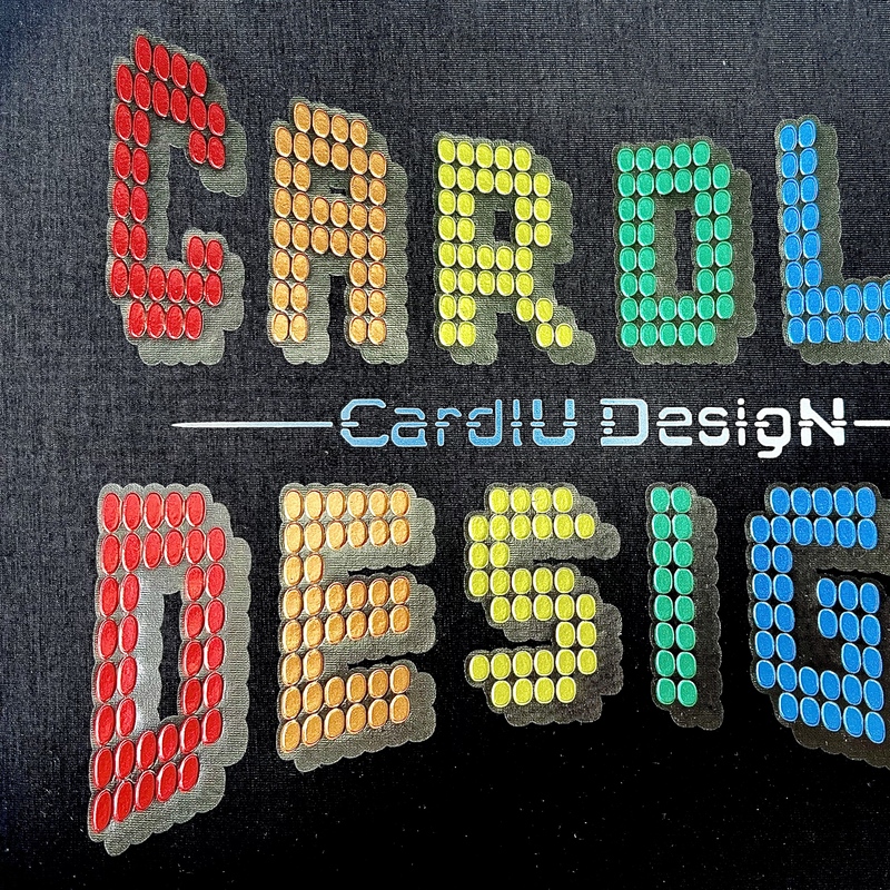 3D Custom Gradient Full-colour Heat Transfer for Fashionwear 