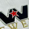 3D Metallic Golden TPU Patches Sports Badges embossed Metallic High Frequency for Sportswear Garments Uniforms