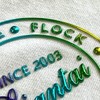 3D Iridescent TPU Patches Logo Badges Metallic High Frequency Patches for Sportswear Garments Uniforms