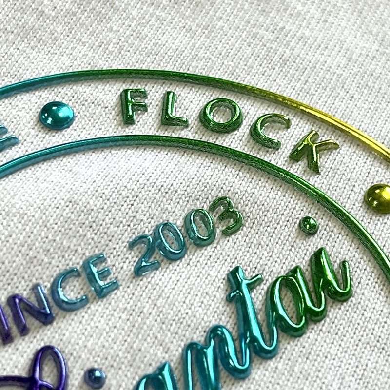 3D Iridescent TPU Patches Logo Badges Metallic High Frequency Patches for Sportswear Garments Uniforms