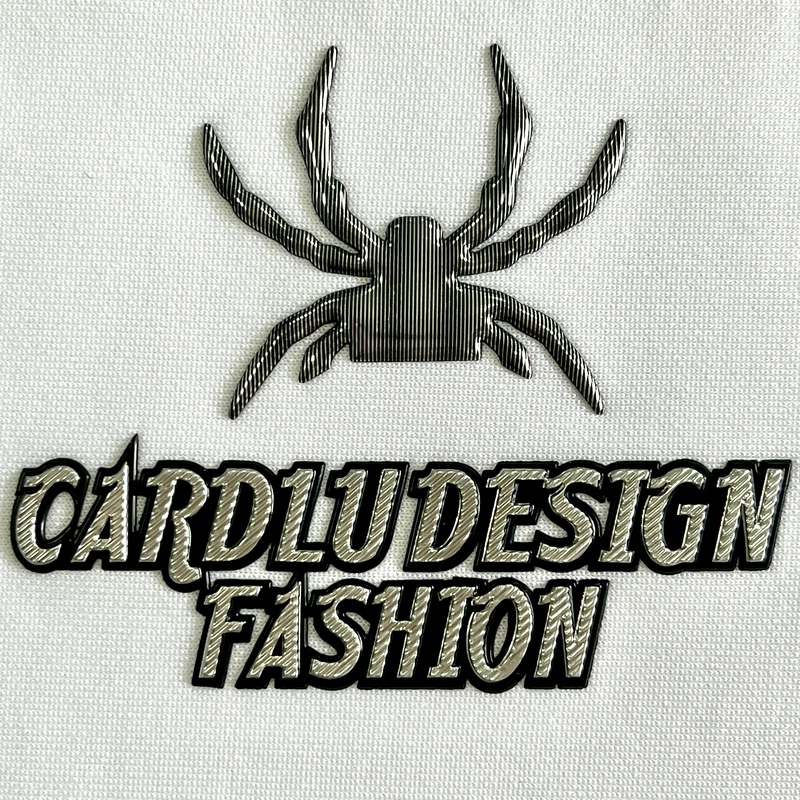 Textured Spider Motif Fashion TPU Badge