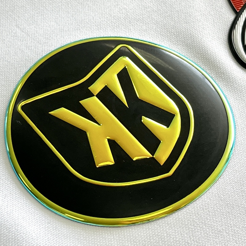 Colorful Metallic 3D Emblem Badge