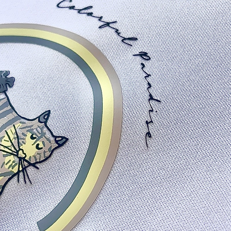 Cat Themed And Rainbow Silicone Sew Iron Patches for Apparel