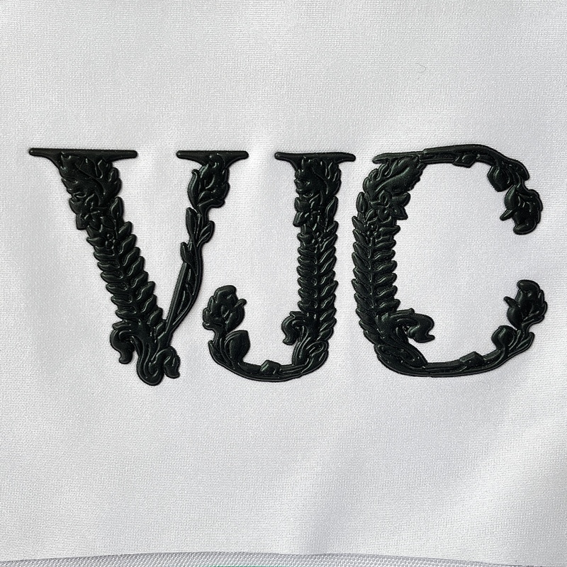 3D Black Floral-embossed Lettering Silicone Sew On Iron Patches for Garments