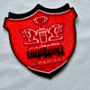 Red Flock And Tatami Fabric Patches Sports Badges Iron On Sew On Patches for Garments Sportswear Uniforms