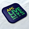 Square Flock And Tatami Fabric Badge for Sportswear Decoration
