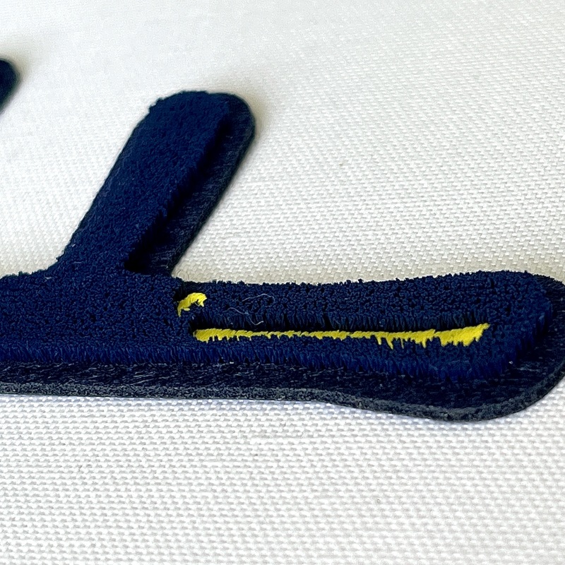 Letter Design Embroidery Patch for T-shirt Combination