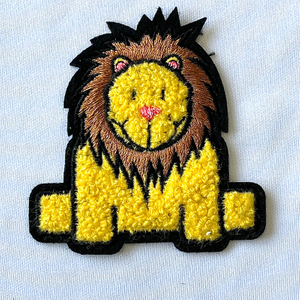 Colorful Lion Cartoon Pattern Embroidery Patch for Children's Hat Decoration