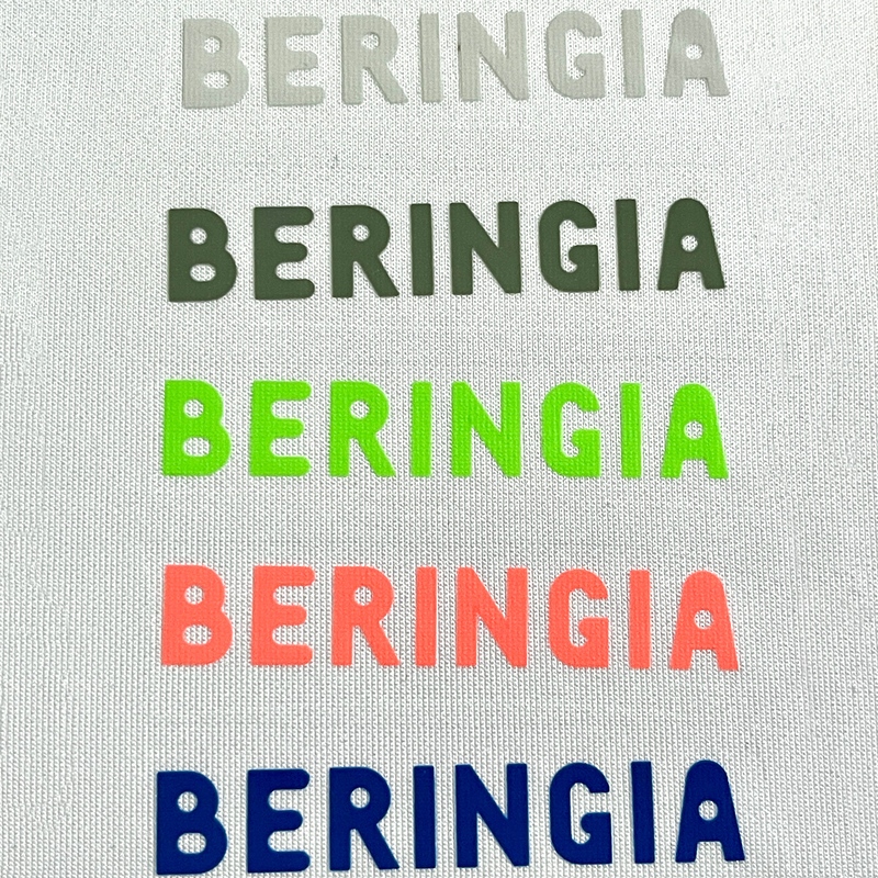 Colored Letter Logo Reflective Heat Transfers for Clothing Design