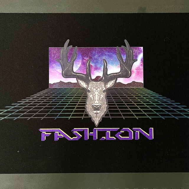 Rainbow Reflective Fanny Heat Transfer