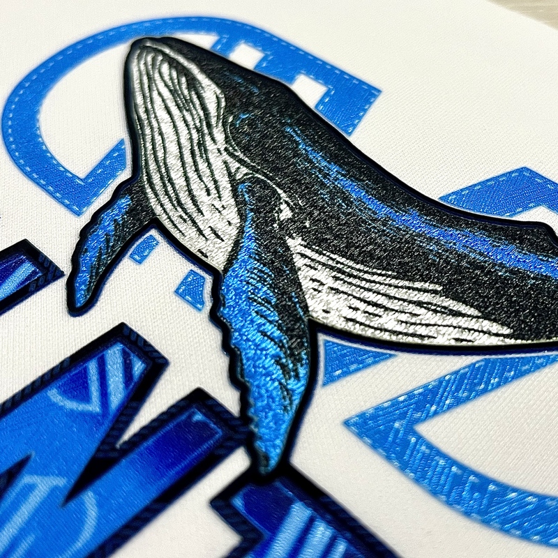 Luxurious Vivi Blue High Density Heat Transfer