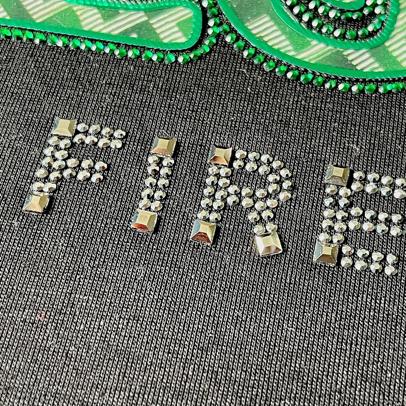 Green High Density Iron-on Letters