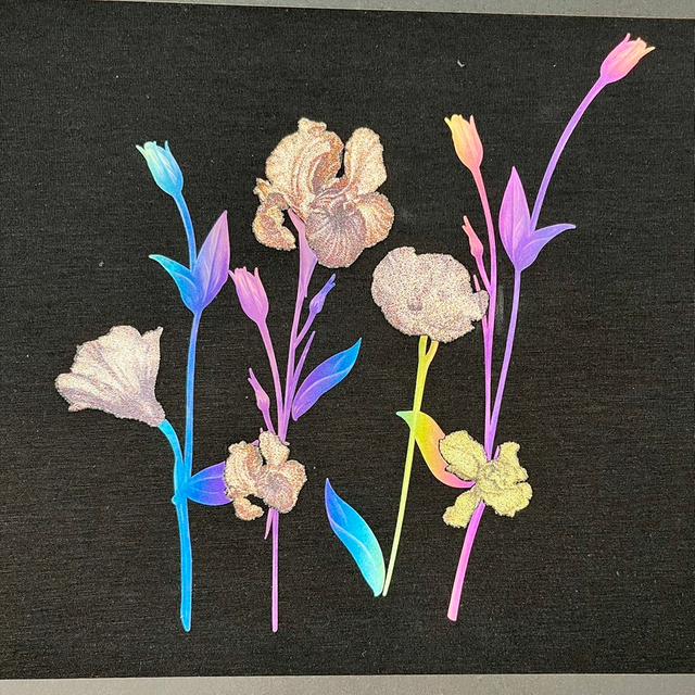 Floral Caviar Heat Transfer Prints