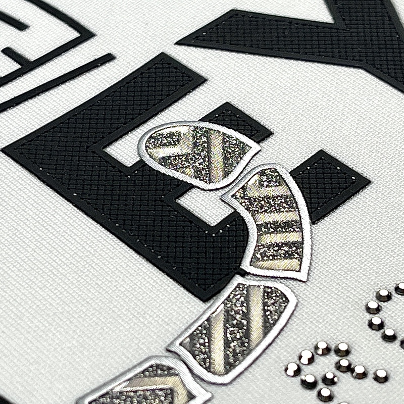 3D Custom High-density Rhinestone Glitter Tiger Heat Transfer for Fashionwear Garment