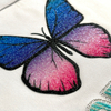 Shiny Glitter Butterfly with Gradient Colour Heat Transfer
