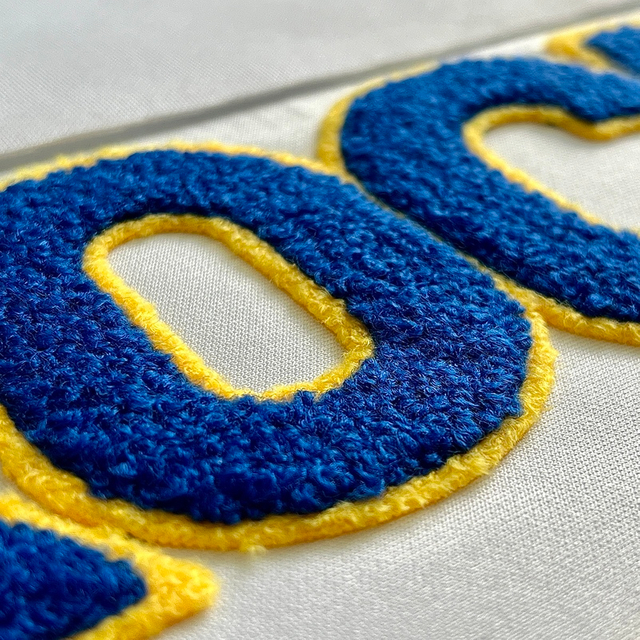 Two-layers Towel Embroidery Chenille Embroidery Patch Heat Transfer