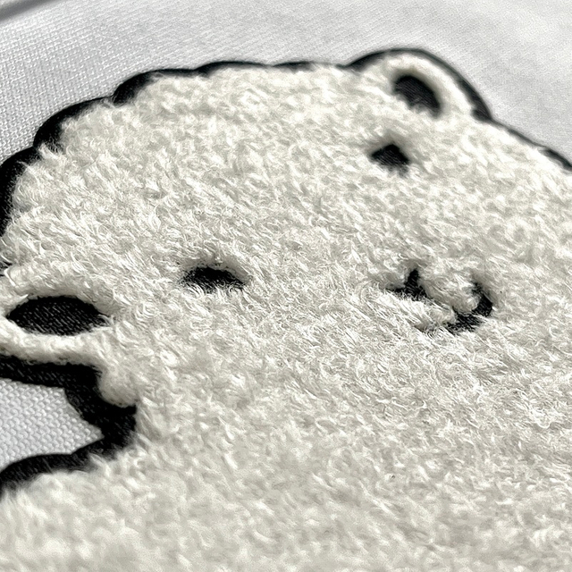 Plush Sticker Towel Embroidery Chenille Embroidery Heat Transfer Flock Patch