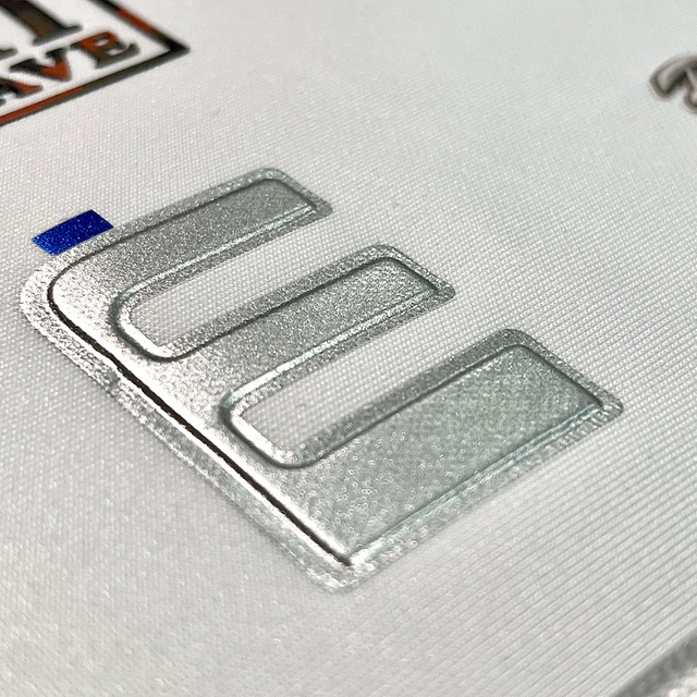 3D Silver Two-layer Heat Transfer Letter Logo Patch 