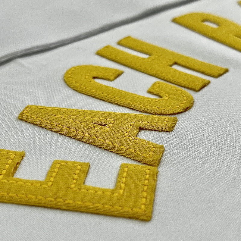 Yellow Fabric Patch Embroidery Patch Heat Transfer