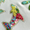 Multi-layer Flower And Shark Design Heat Transfer with Rhinestones